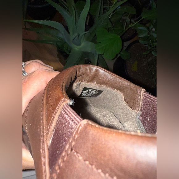 L.L. Bean Comfort Mocs Clog Shoes Womens Sz 8 Brown Leather Slip Ons VGUC - Picture 6 of 7